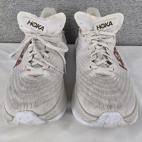 HOKA ONE ONE MEN WHITE COPPER MACH 5 RUNNING SHOES SIZE 10.5 D - 1127893 WCPP - Picture 4 of 15